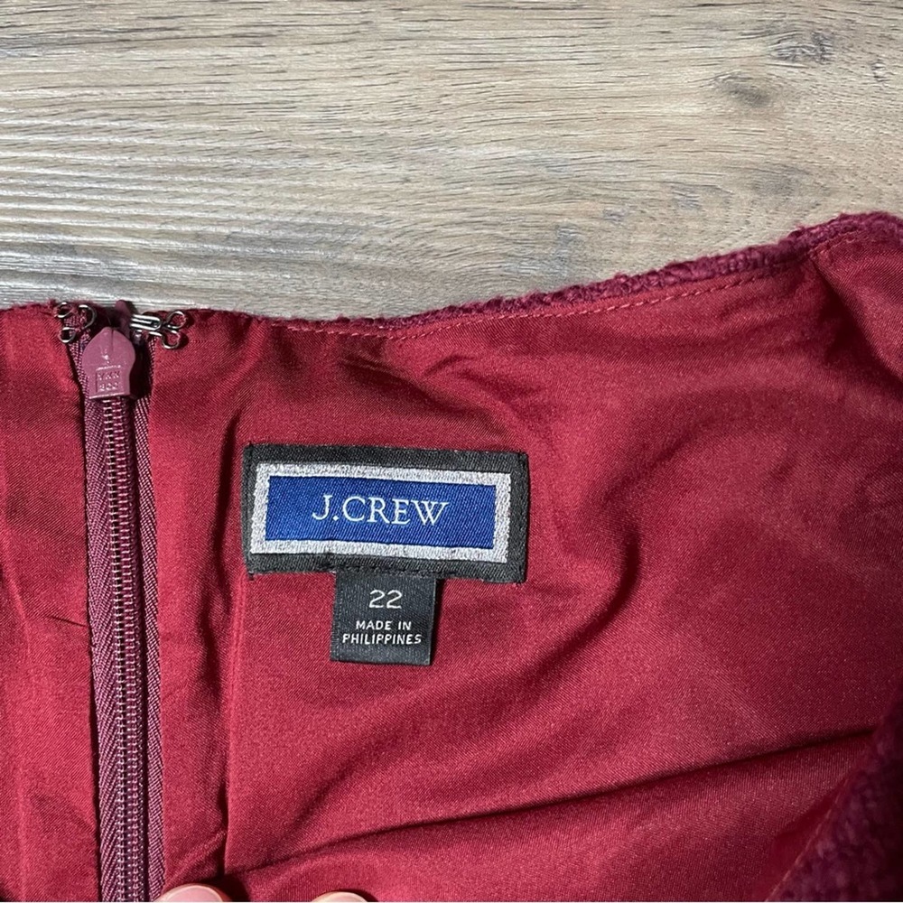 J. Crew Boatneck sheath dress in textured tweed Size 22 - Picture 5 of 5